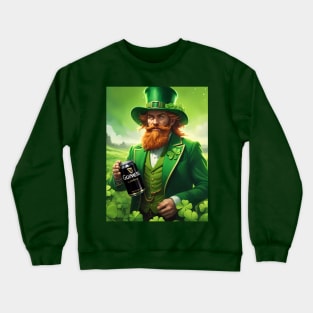 Folk Art Leprechaun Crewneck Sweatshirt